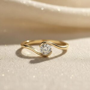 twisted diamond ring
